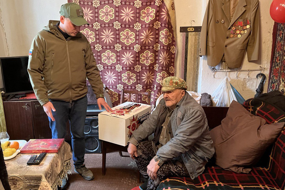 Липчане исполнили просьбу единственного ветерана ВОВ Володарского района.